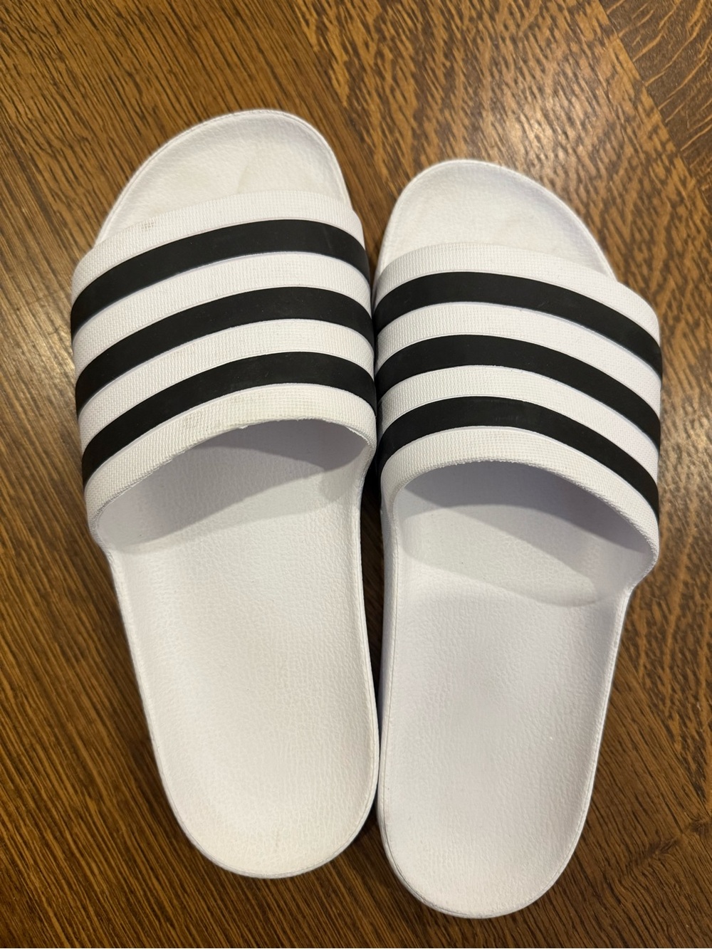 Adidas - White Slide Sandals - Mens 10